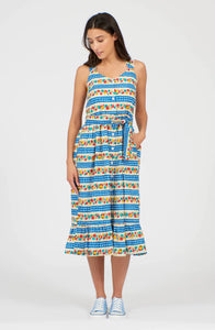 Pretty Vacant FINOLA Ladies Circles Print Sundress. Spread some summer sunshine in this Pretty Vacant FINOLA Ladies Circles Print Sundress. The Finola Dress in our vintage circles print is a must have this spring & summer.